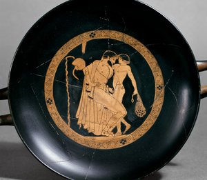 Rotfigurige Tasse von Greek School