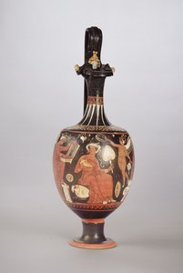 Rot- und weißfigurige Oinochoe, ca. 310 v. Chr.