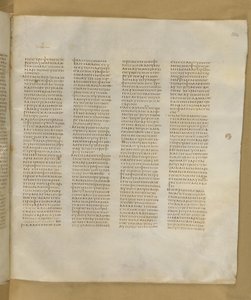 Codex Sinaiticus, Add. MS 43725, f.304r, ca. 325-375 von Greek School