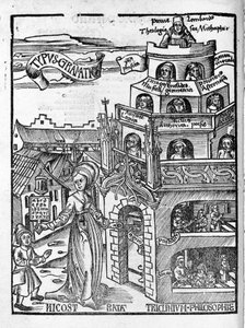 Freie Künste: Grammatik - in „Margarita Philosophica“ von Gregor Reisch (1467-1525). Basel von Gregor Reisch