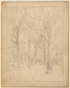 Ansicht einer Pariser Straße von Griffith Baily Coale
