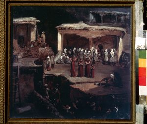 Die Beerdigungszeremonie in Dagestan von Grigori Grigorevich Gagarin