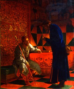Iwan IV. und Malyuta Skuratov von Grigori Semenovich Sedov