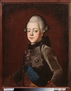 Porträt des Großfürsten Pavel Petrovich als Kind (Zar Paul I. von Russland)