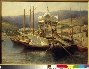 Der Hafen von Jalta (Ukraine) von Grigoriy Myasoyedov