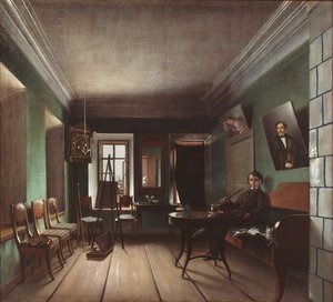 Innenraum im Haus der Bykovs, 1850er Jahre