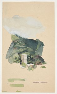 Italienische Landschaft mit Turm