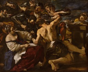 Samson von den Philistern gefangen genommen von Guercino (1591 1666)