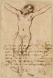 Christus am Kreuz: Studie zur Kreuzigung mit Heiligen von Guercino