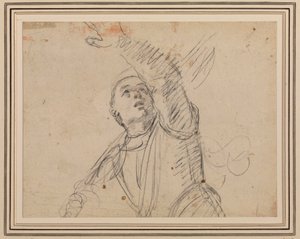 Guercino - Ein Soldat, nach dem Soldaten in An. Carraccis Auferstehung, Maisons-Lafitte