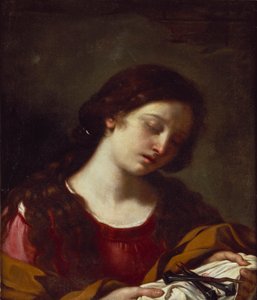 Die Magdalena betrachtet die Nägel der Passion