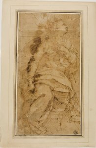 Drapierte weibliche Figur von Guglielmo Caccia