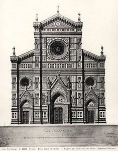 Entwurf für die Fassade von Santa Maria del Fiore oder Duomo in Florenz