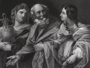 Lot und seine Töchter (Gravur)