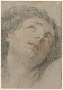 Kopf des heiligen Sebastian, aufwärts blickend von Guido Reni