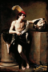 David mit dem Kopf von Goliath