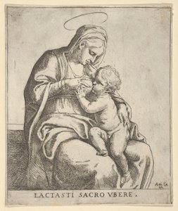 Die Jungfrau stillt das Christkind von Guido Reni