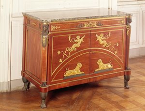 Kommode im Salon von Hortense de Beauharnais (1783-1837)