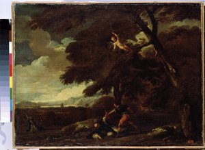 Die Ermordung des heiligen Petrus Martyr, von Guillaume Courtois