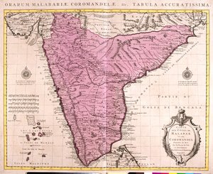 Indien (außer Norden) von Guillaume Delisle