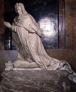 Das Grab von Kardinal Guillaume Dubois (1656-1723) 1705