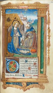 Gedrucktes Stundenbuch (Gebrauch von Rom): fol. 34r, Die Geburt