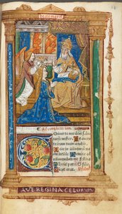 Gedrucktes Stundenbuch Gebrauch von Rom: fol. 45r, Krönung der Jungfrau, 1510
