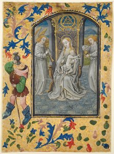 Blatt aus einem Stundenbuch: Darstellung im Tempel