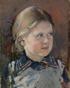 Kopf eines Mädchens, Studie für das Familienporträt von Baron Magnus von Born von Gunnar Berndtson