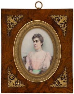 Miniaturporträt der jüngeren Baronin Delort de Gléon von Gunnar Berndtson