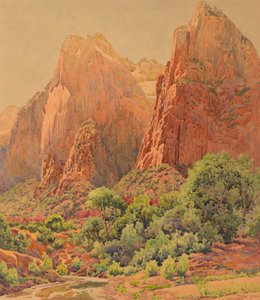 Die Patriarchen, Zion-Nationalpark von Gunnar Widforss