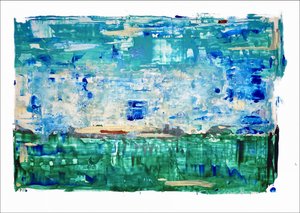 Serener blau-grüner Horizont von Gustaf Tidholm