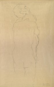 Adam und Eva Studie von Gustav Klimt