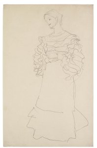 Bildnis Magda Mautner-Markhof (Studie) von Gustav Klimt