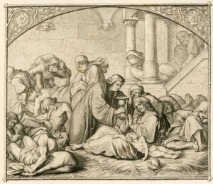 Luther mit Pestkranken in Wittenberg