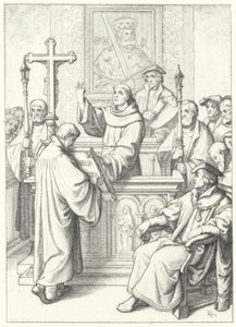Martin Luther wird von Andreas Karlstadt an der Universität Wittenberg promoviert, 1512 von Gustav Ferdinand Leopold Konig