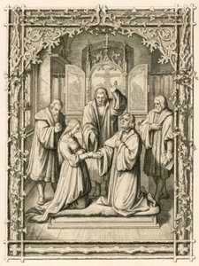 Die Hochzeit von Martin Luther und Katharina von Bora von Gustav Ferdinand Leopold Konig
