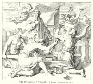 Der Bau der Arche, Genesis, Kap. 6, Vers 14 von Gustav Jager