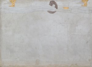 Beethovenfries: Die Sehnsucht nach Glück - Tafel 1, linke Langwand
