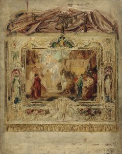 Entwurf für einen Theater-Vorhang, ca. 1883-85 von Gustav Klimt