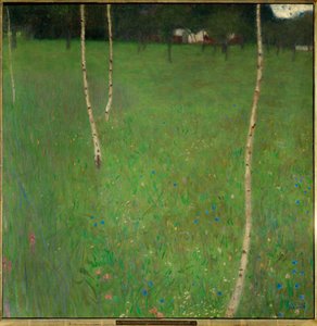 Bauernhaus mit Birken von Gustav Klimt