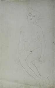 Sitzende nackte Frau, ca. 1903