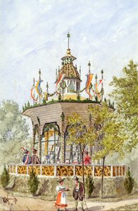 Der Gabentempel des Wiener Schützenfestes von 1898