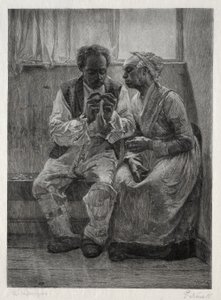 Zahltag, 1887 von Gustav Kruell