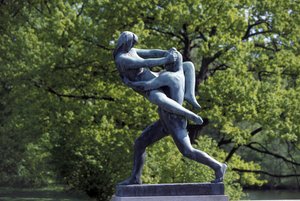 Skulptur, Frognerparken, Oslo, Norwegen, Europa von Gustav Vigeland