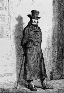 Javert - in Les Misérables von Victor Hugo, ill. von Brion, ed. Hetzel und Lacroix