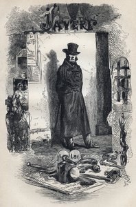 Javert, Illustration des Romans „Les Miserables“ von Victor Hugo