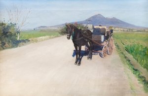 Eine Straße in Neapel, ca. 1872