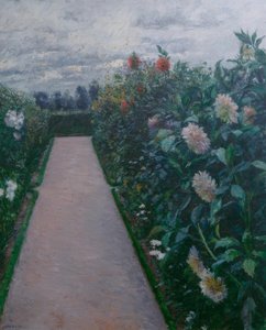 Gartenallee und Dahlienbeete, Petit Gennevilliers