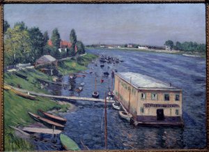 Bootsgarage in Argenteuil von Gustave Caillebotte